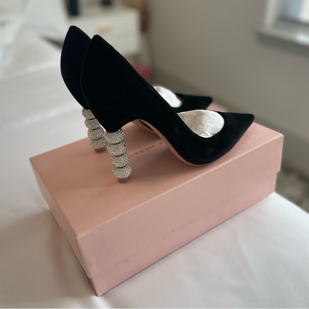 Sophia Webster - Coco Crystal Major Velvet pump - Size 39.5